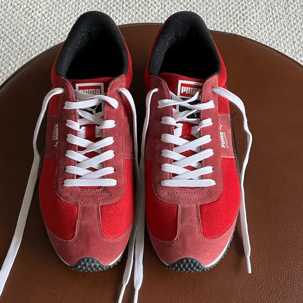 Puma Men's Vibrant Red Sneakers